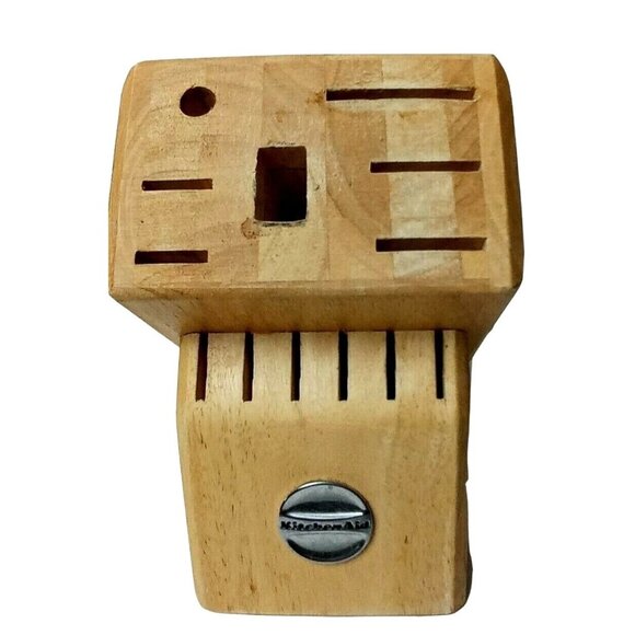 KitchenAid 13 Slot Knife Holder Oak - Picture 1 of 7